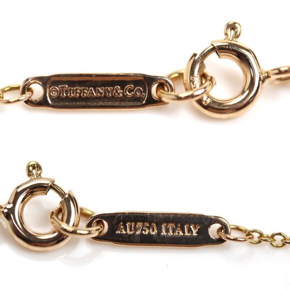 Pre Loved tiffany & co Atlas Pendant Roman Numerals Women Gold Necklaces - Picture 5 of 6